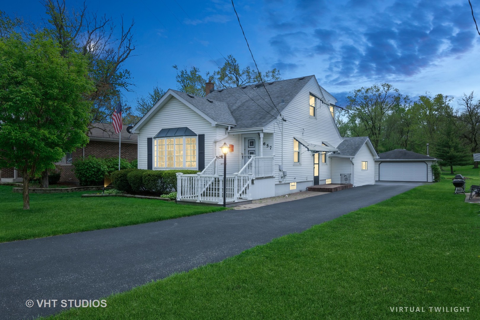 1657 Ridge Road Homewood, IL 60430 - Photo 19 of 19 a front view of a house with a yard and garage