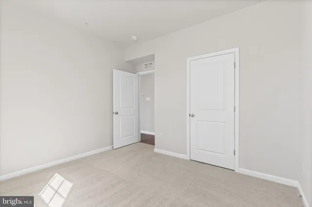 a view of an empty room