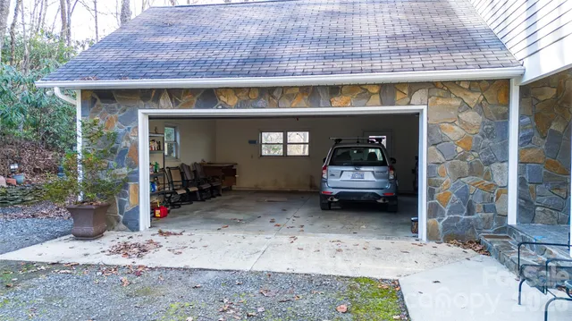 a car parked in front of a house