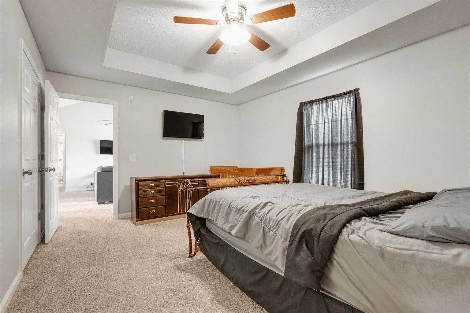 372 Freeland Road Portland, TN 37148 - Photo 11 of 41 a bedroom with a bed and a flat screen tv