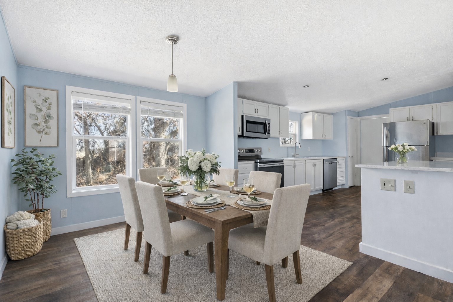 1029 Old McDade Road, Unit C Elgin, TX 78621 - Photo 13 of 33 a view of a dining room with furniture window and wooden floor