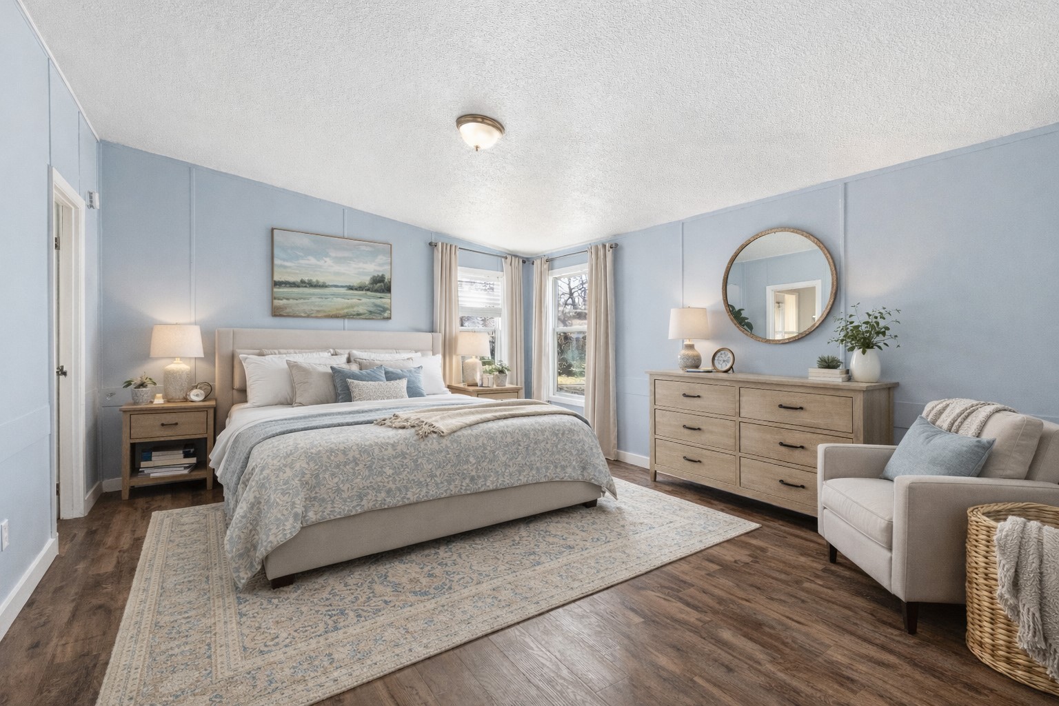 1029 Old McDade Road, Unit C Elgin, TX 78621 - Photo 20 of 33 a bedroom with a bed and a couch