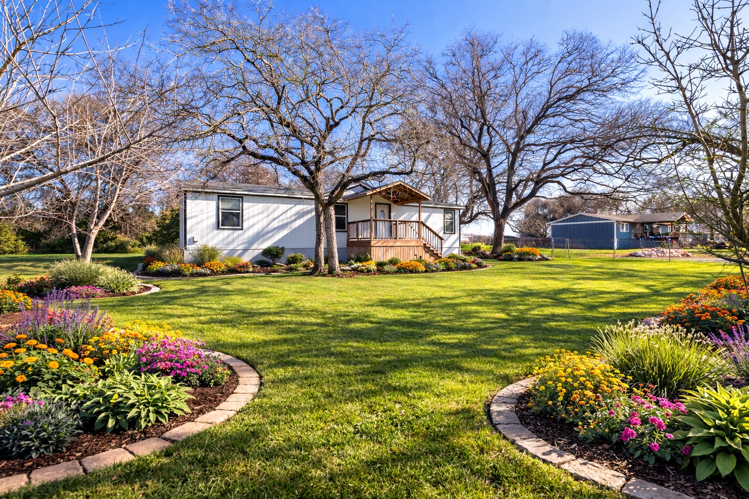1029 Old McDade Road, Unit C Elgin, TX 78621 - Photo 3 of 33 a view of a house with a big yard and large trees