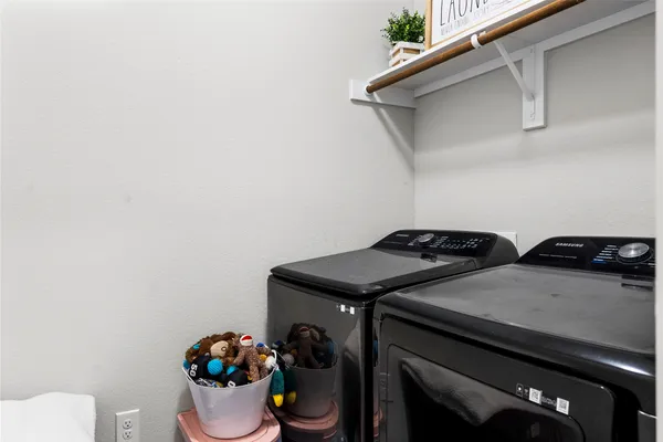a view of storage and utility room