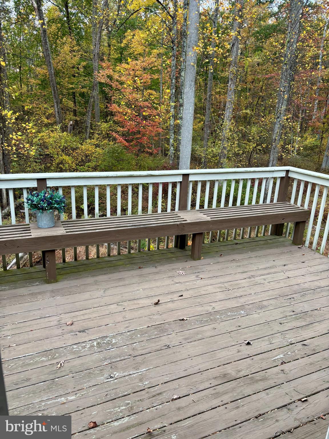 8568 Deer Road Slatington, PA 18080 - Photo 21 of 37 a view of a wooden deck and a yard