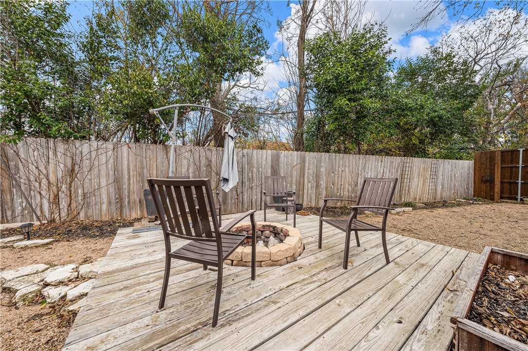 3313 Fox Hollow Circle Waco, TX 76708 - Photo 83 of 88 a view of wooden chairs and bench in wooden floor