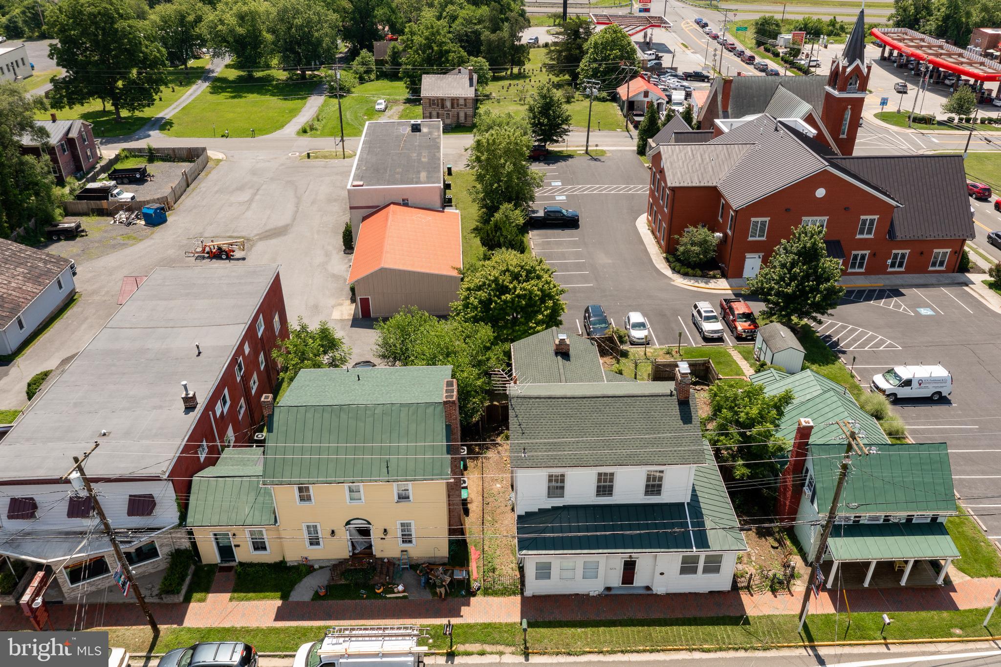5378 Main Street Stephens City, VA 22655 - Photo 50 of 58 an aerial view of residential houses with outdoor space and swimming pool