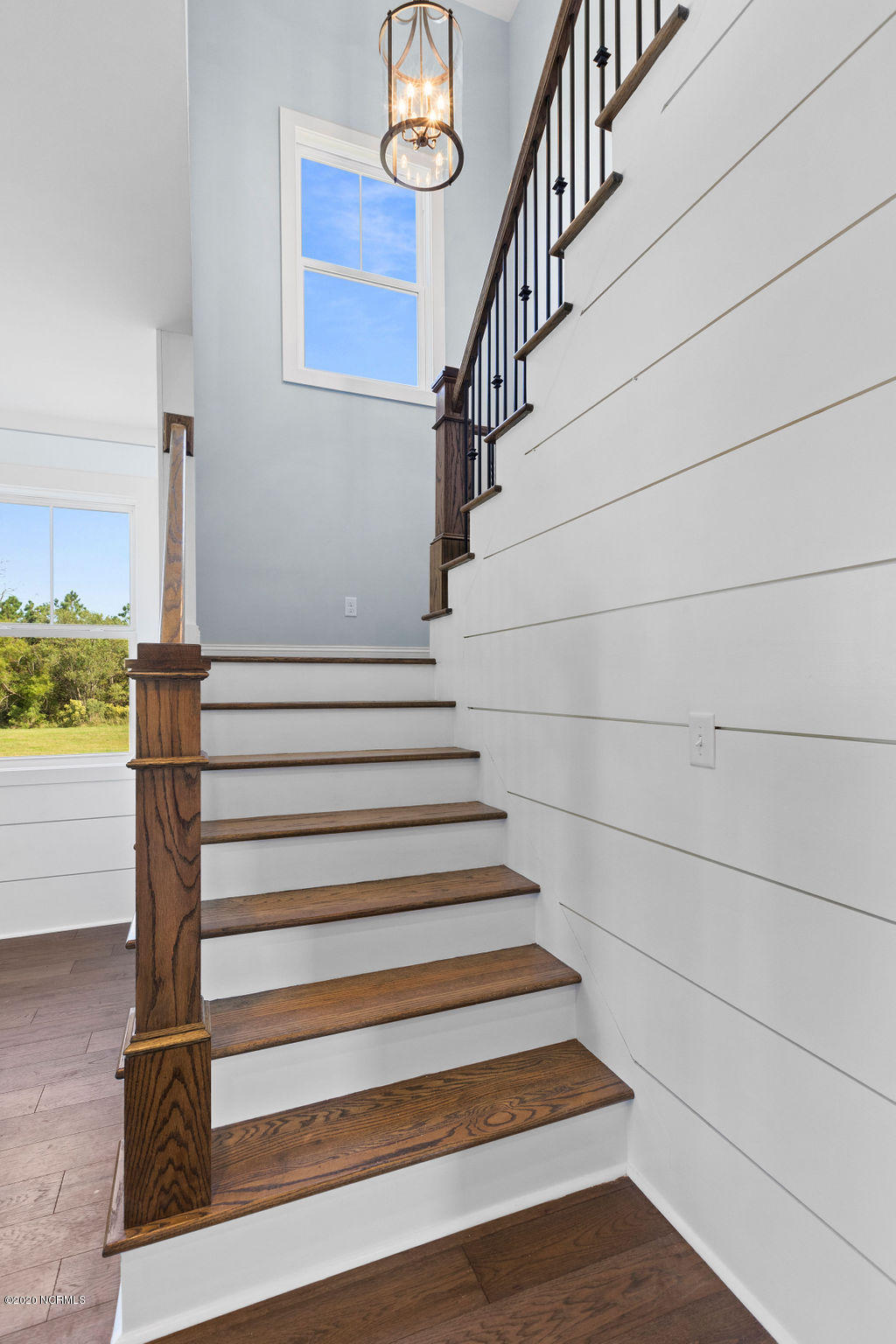 817 Sweetgrass Street Holly Ridge, NC 28445 - Photo 25 of 60 Stairs with Iron Spindles
