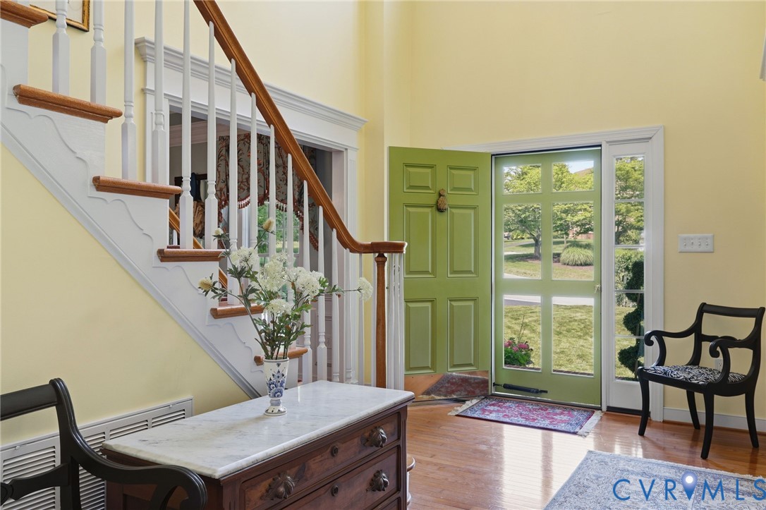 13424 Tipple Point Road Midlothian, VA 23114 - Photo 3 of 53 a view of an entryway with wooden floor and windows