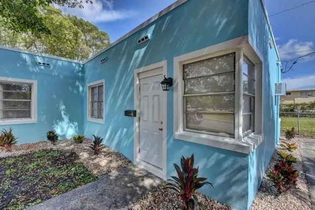 a front view of a house