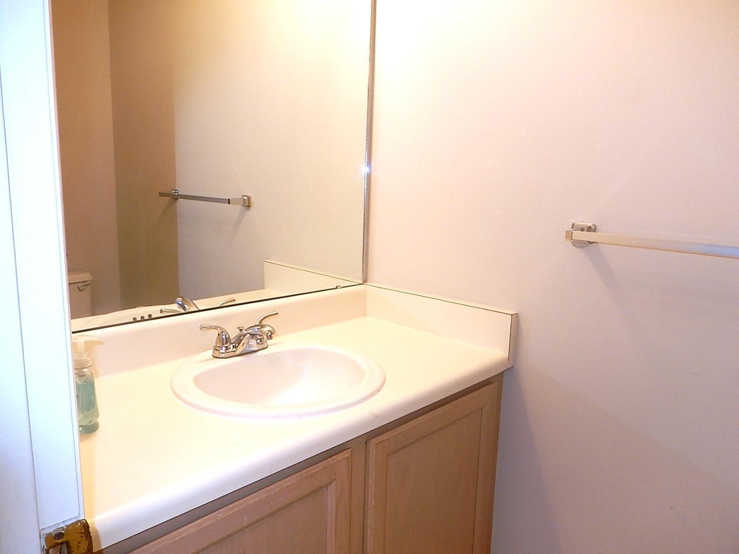 211 Bridgepath Drive Cary, NC 27513 - Photo 13 of 26 a bathroom with a sink and a mirror
