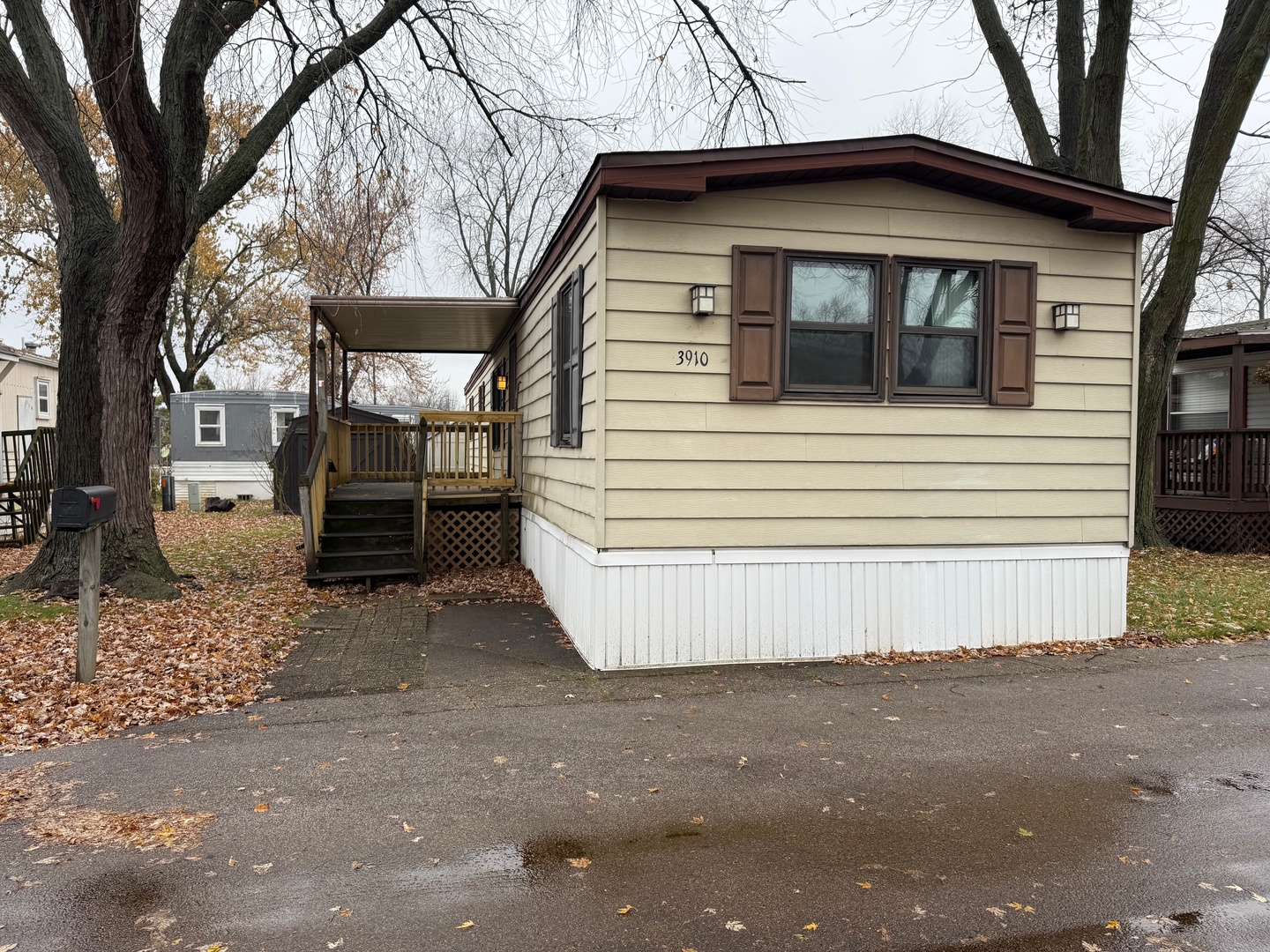 a front view of a house with a garage