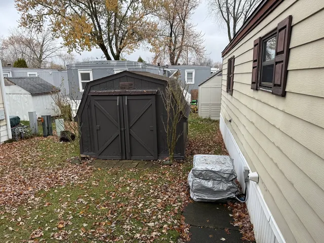 a car parked in front of a house