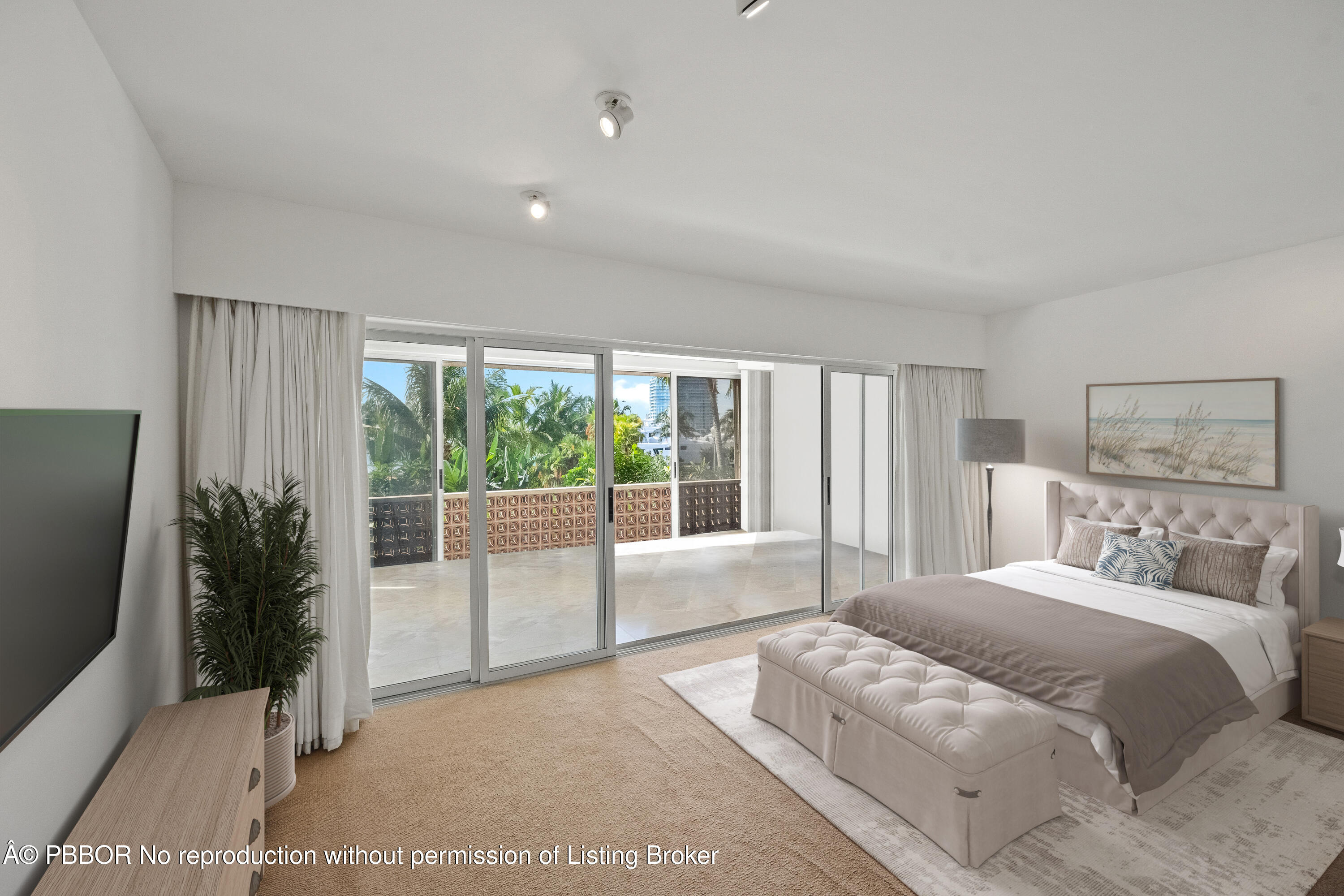 369 South Lake Drive, Unit 2E Palm Beach, FL 33480 - Photo 12 of 25 Virtually Staged Primary Suite