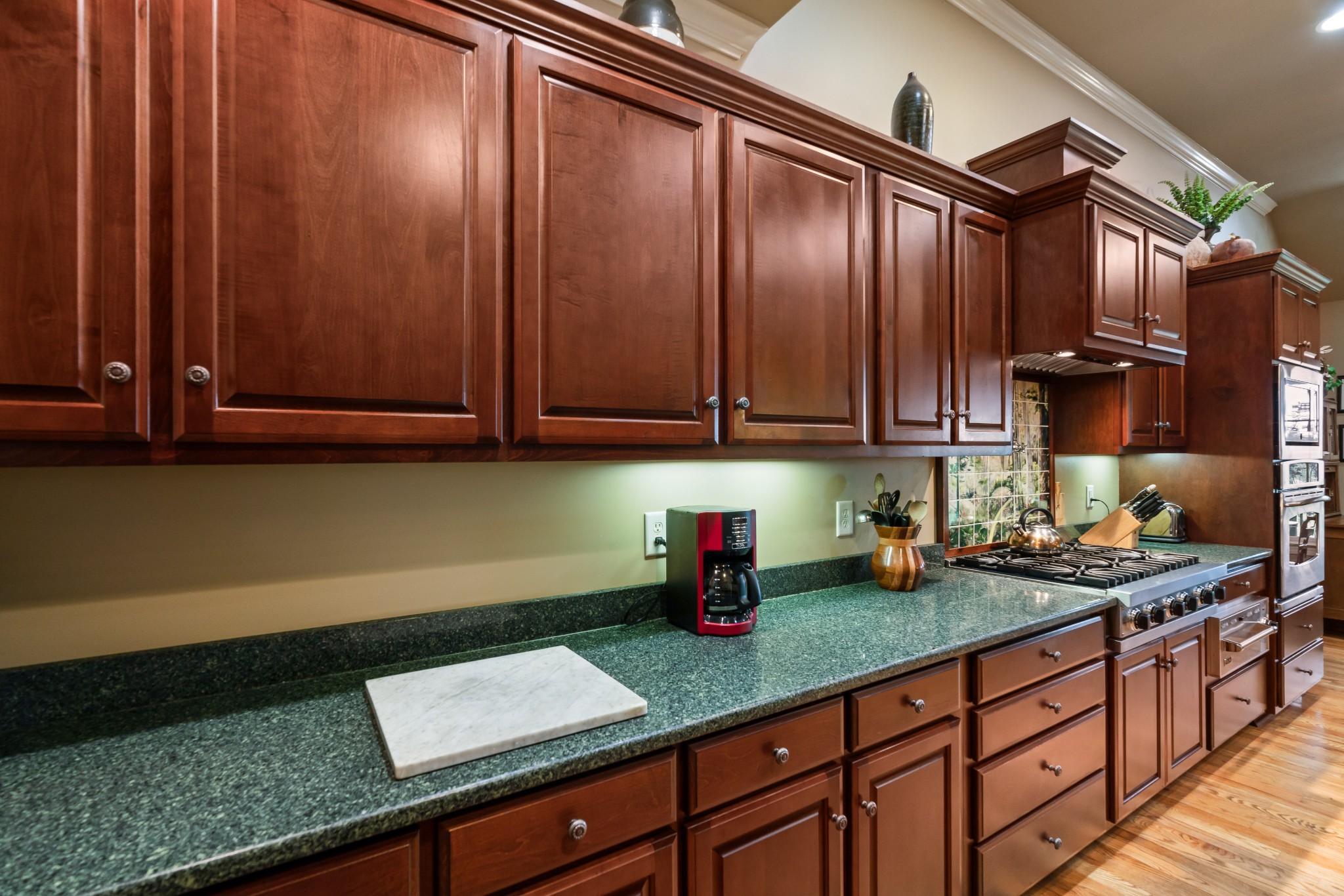 1976 Cooks Road Mount Juliet, TN 37122 - Photo 26 of 70 a kitchen with stainless steel appliances granite countertop wooden cabinets a sink and dishwasher