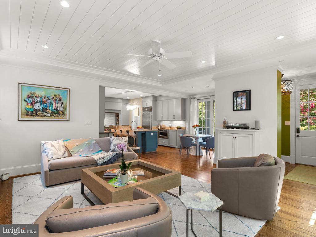 4400 Elm Street Chevy Chase, MD 20815 - Photo 21 of 61 a living room with furniture kitchen and a table