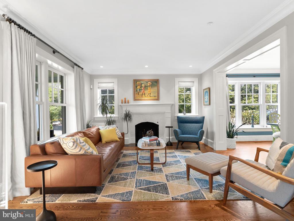 4400 Elm Street Chevy Chase, MD 20815 - Photo 3 of 61 a living room with furniture large window and wooden floor