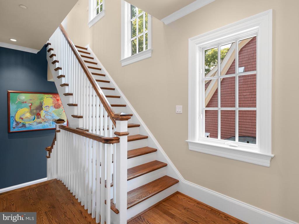 4400 Elm Street Chevy Chase, MD 20815 - Photo 35 of 61 a view of wooden floor and entryway in a hall