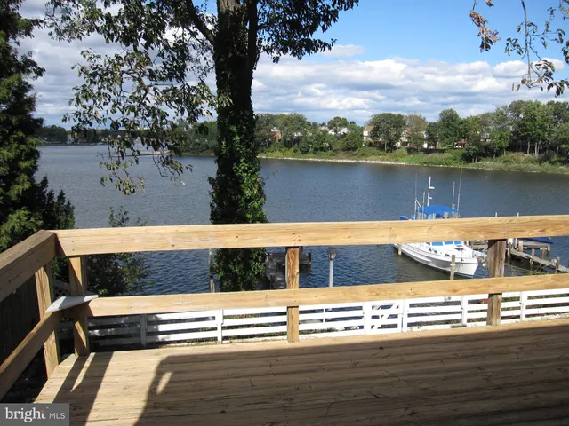 a view of a lake with houses