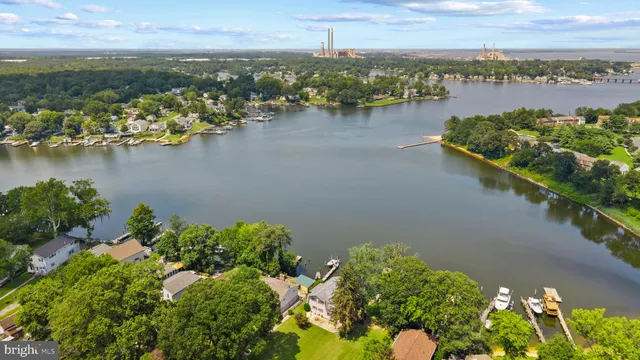 a view of a city and ocean view