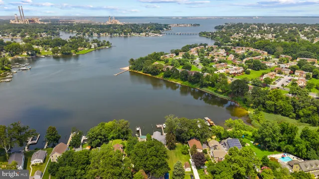 a view of a lake with a mountain view