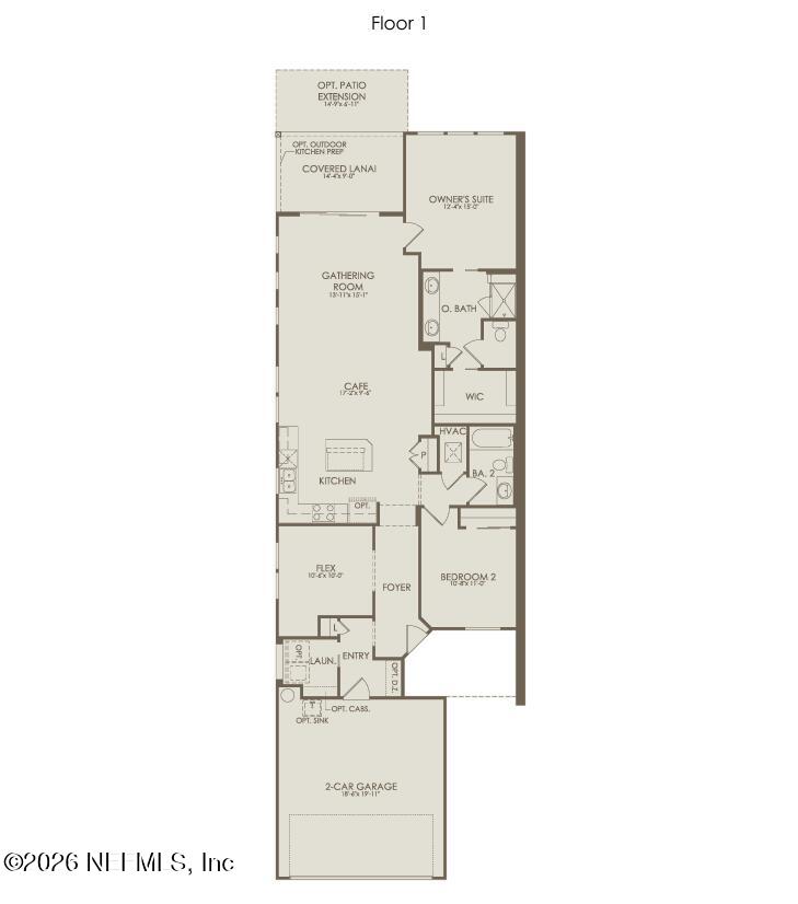 285 Ecliptic Loop Yulee, FL 32097 - Photo 50 of 50 Ellenwood Floorplan