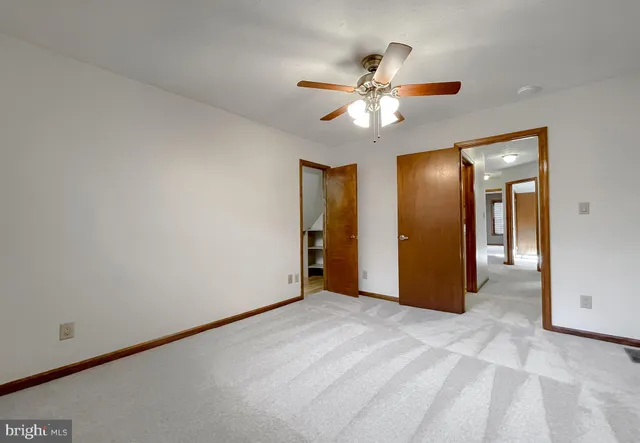 a view of an empty room