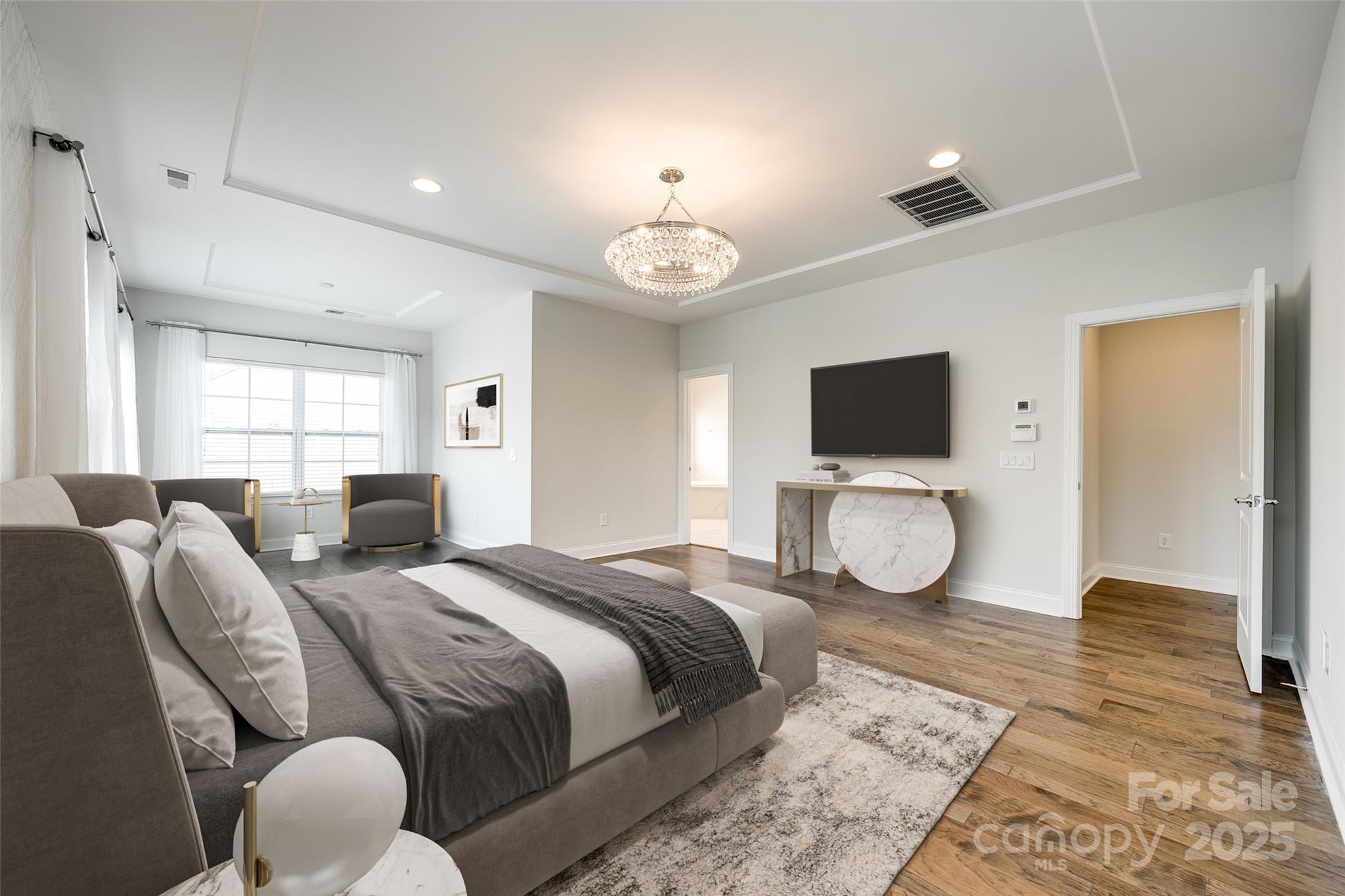 1056 Emory Lane Fort Mill, SC 29708 - Photo 21 of 48 a bedroom with bed tv and window