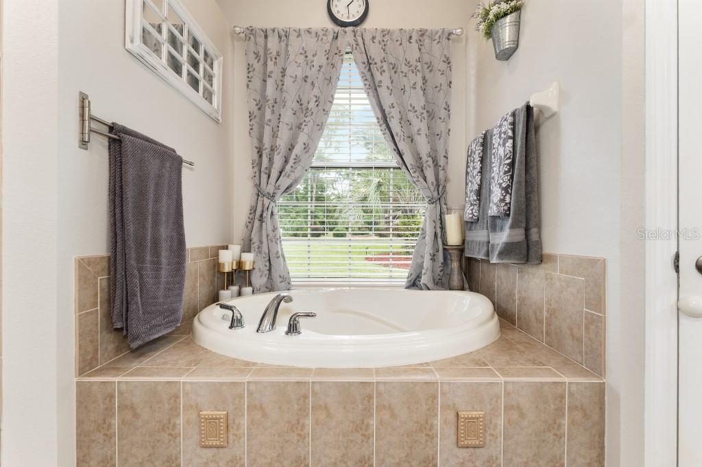 19115 Southwest 98th Loop Dunnellon, FL 34432 - Photo 20 of 36 a bathroom with a tub a window and a sink
