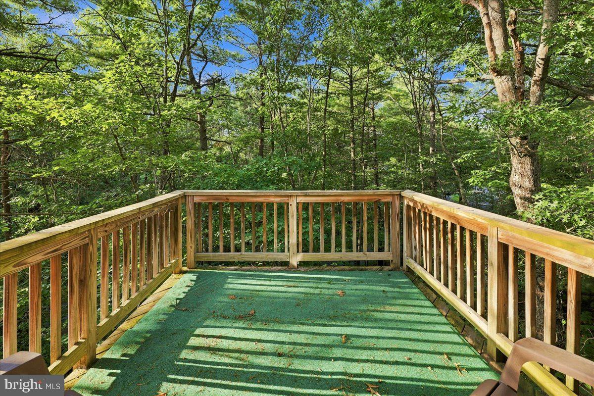 7823 Supinlick Ridge Road Mount Jackson, VA 22842 - Photo 36 of 58 Serene deck nestled in lush greenery.
