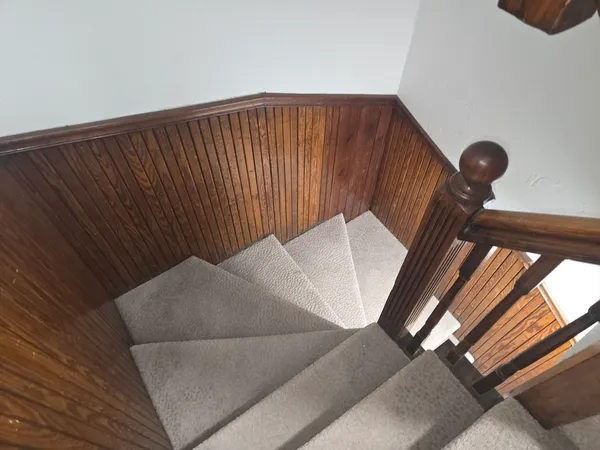 a close view of water heater room
