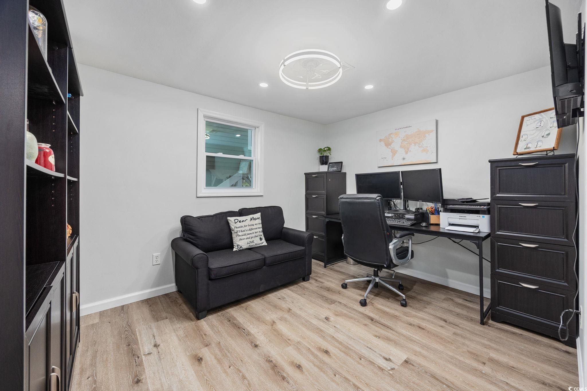 3118 State Rd S-26-816 Murrells Inlet, SC 29576 - Photo 14 of 40 Office space featuring light wood-style flooring and recessed lighting