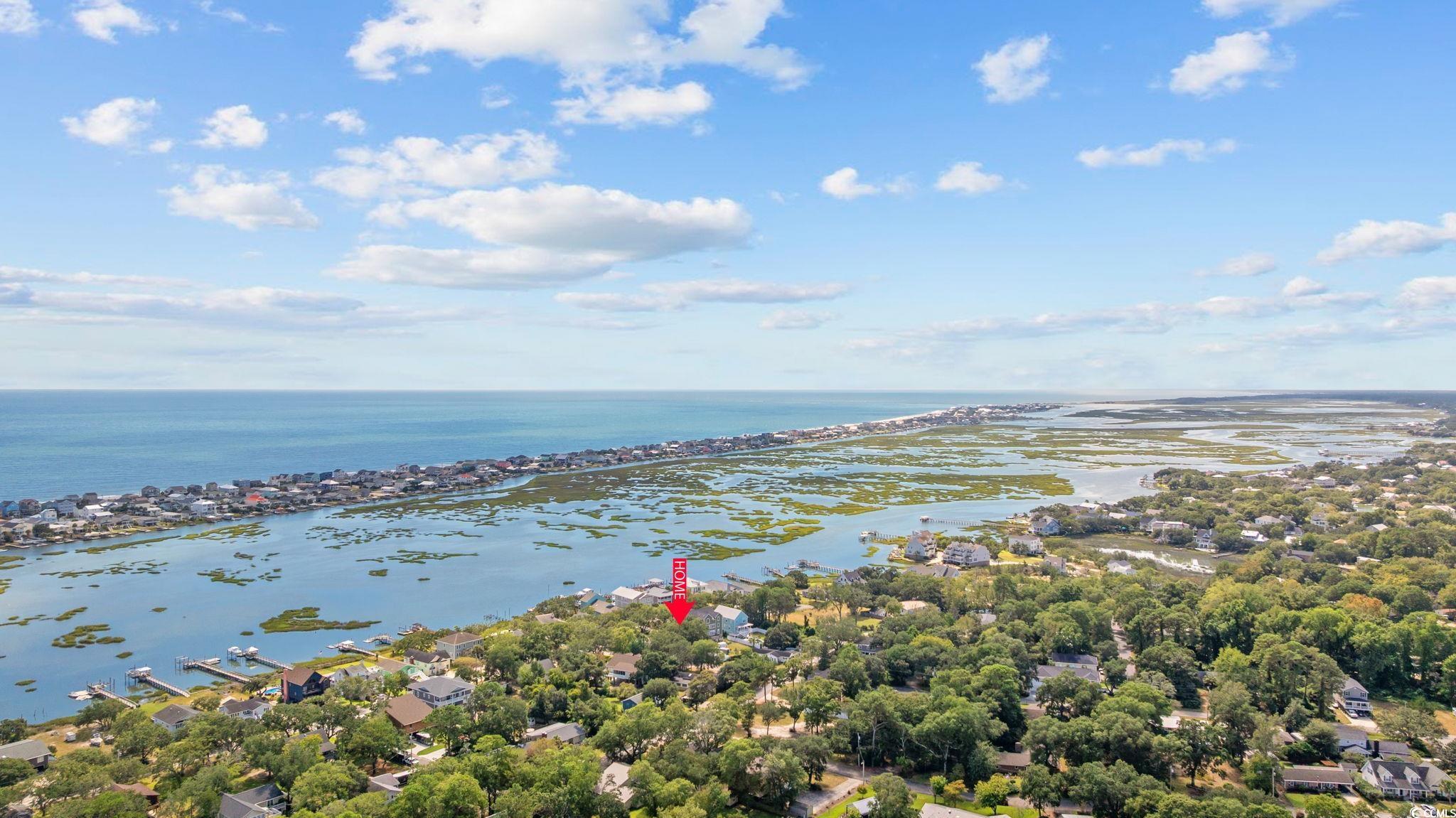 3118 State Rd S-26-816 Murrells Inlet, SC 29576 - Photo 35 of 40 Aerial view of a large body of water