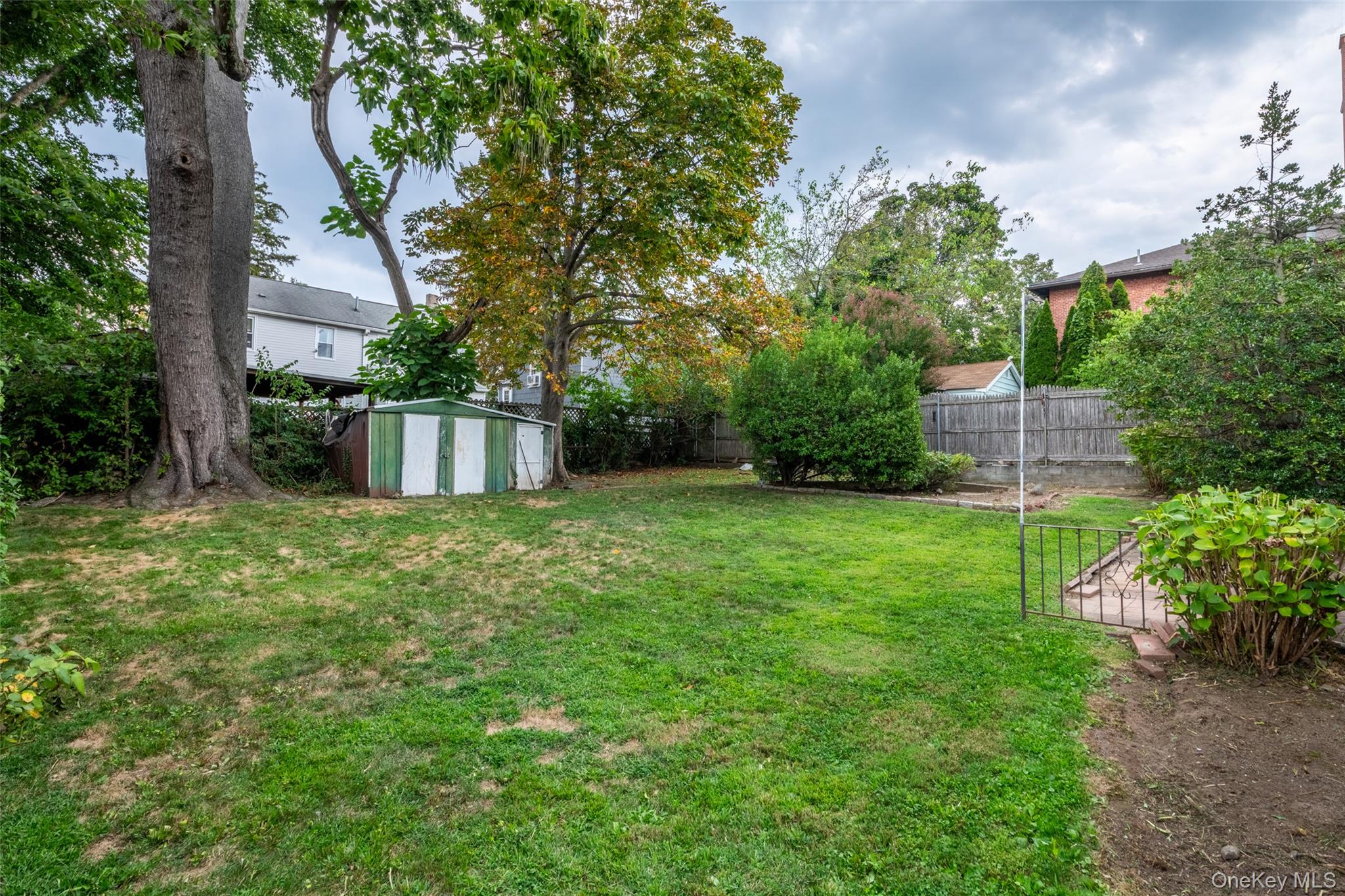 157 Schofield Street Bronx, NY 10464 - Photo 32 of 34 a view of a backyard with large trees