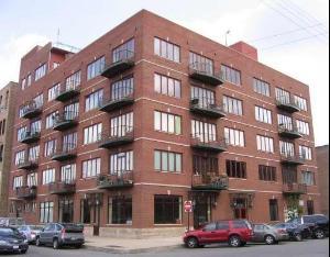 a front view of an apartment building