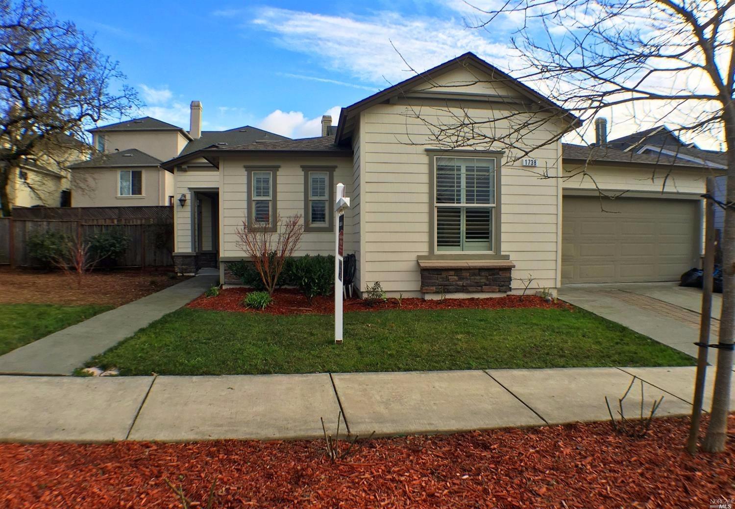 1738 St Anthony Way Santa Rosa, CA 95404 - Photo 1 of 1 Built in 2007, this all single level living home boasts brand new hi-lo carpeting, interior paint, granite counters, island kitchen and so much more.