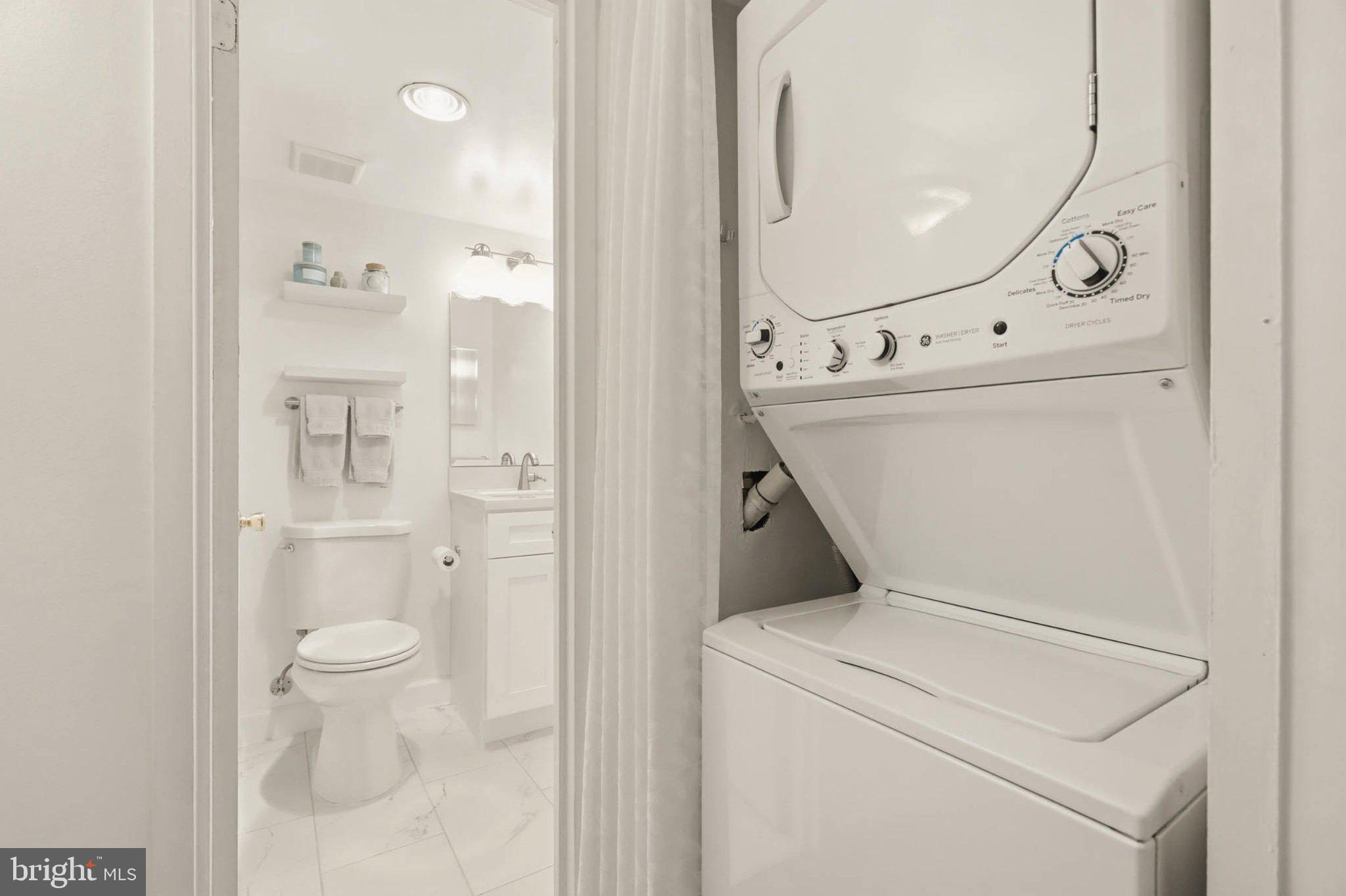 17816 Buehler Road, Unit 1B1 164 Olney, MD 20832 - Photo 20 of 29 Compact laundry nook in modern bath.