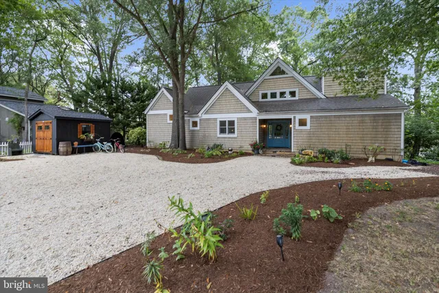 a view of a lake with a city
