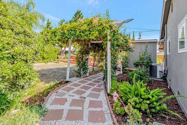 a view of a house with a patio
