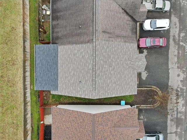 front view of a house with a street