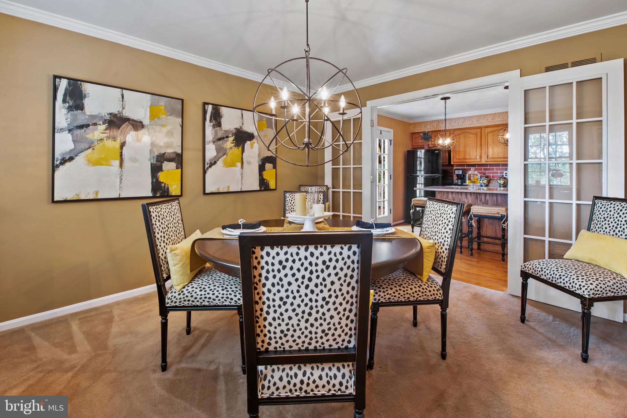 3825 Rockdale Road Manchester, MD 21102 - Photo 14 of 50 Dining Room with French Doors to Kitchen