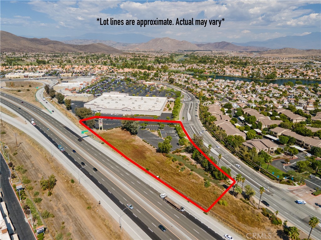 an aerial view of swimming pool