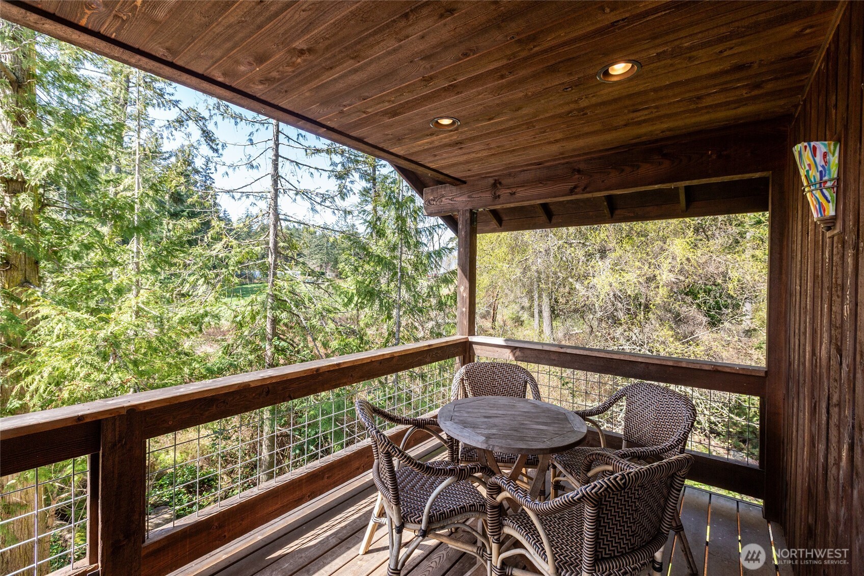 128 White Point Road Friday Harbor, WA 98250 - Photo 21 of 40 a view of a porch with furniture and outside view