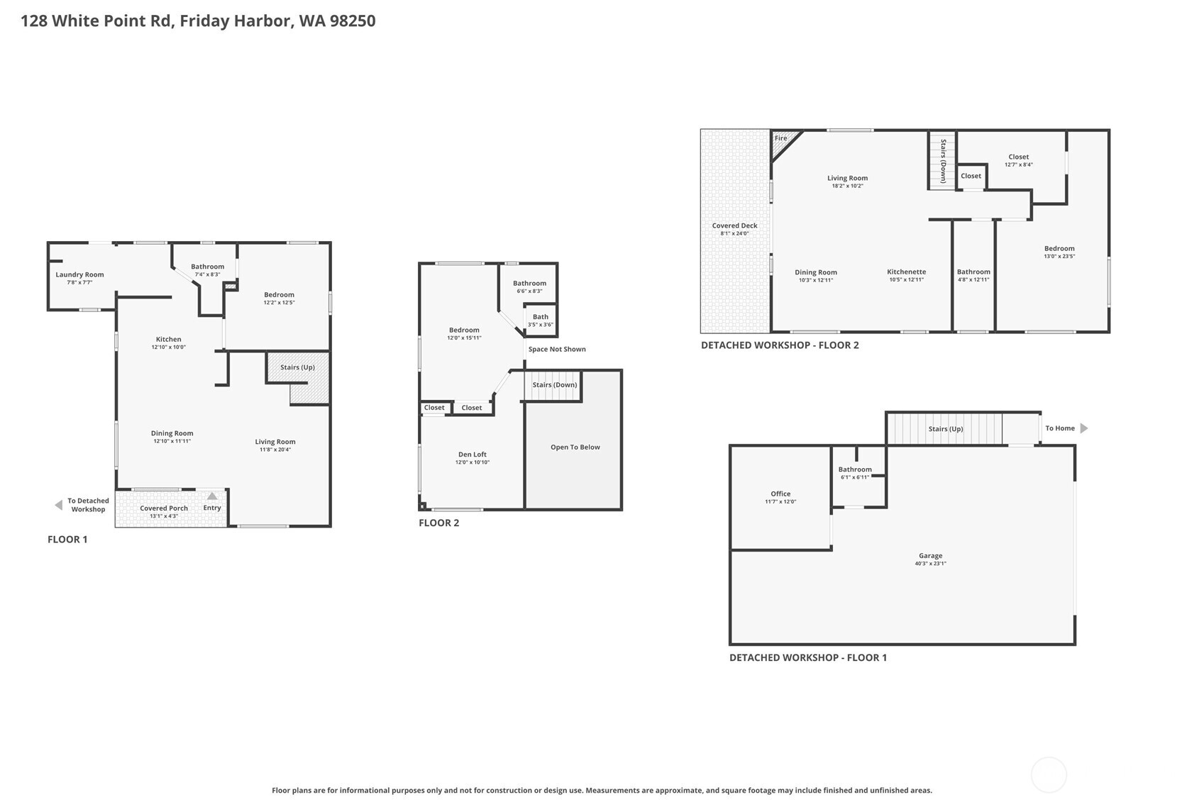 128 White Point Road Friday Harbor, WA 98250 - Photo 36 of 40 a picture of a floor plan