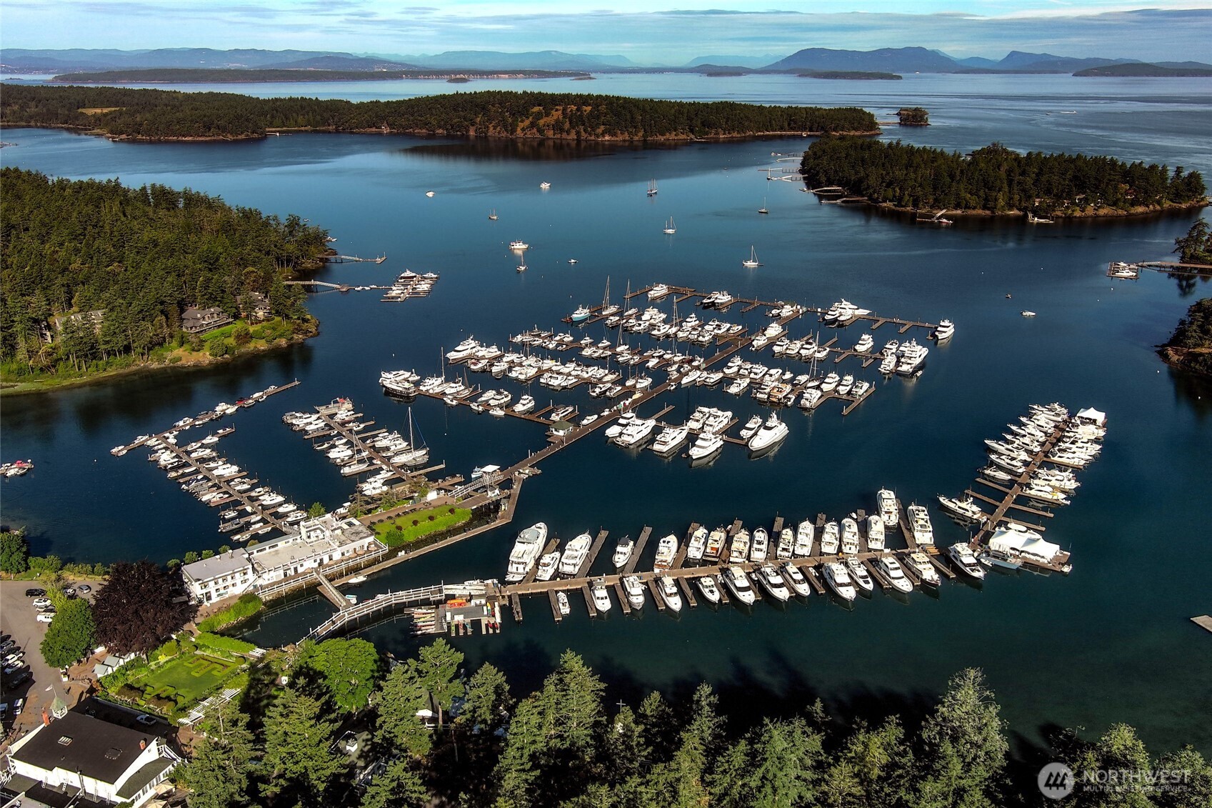 128 White Point Road Friday Harbor, WA 98250 - Photo 39 of 40 an aerial view of lake residential houses with outdoor space
