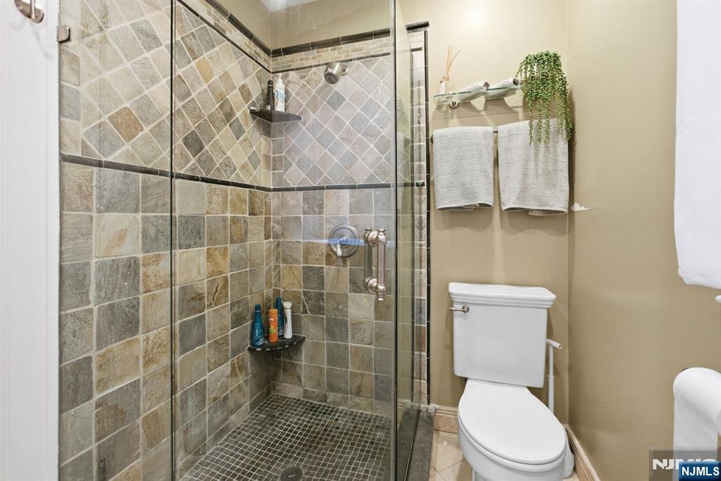 258 Ridgewood Avenue Glen Ridge, NJ 07028 - Photo 24 of 44 a white toilet sitting next to a shower