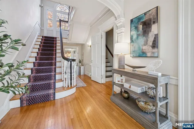 a view of livingroom with furniture and staircase