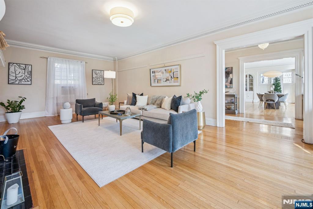 258 Ridgewood Avenue Glen Ridge, NJ 07028 - Photo 5 of 44 a living room with furniture and wooden floor