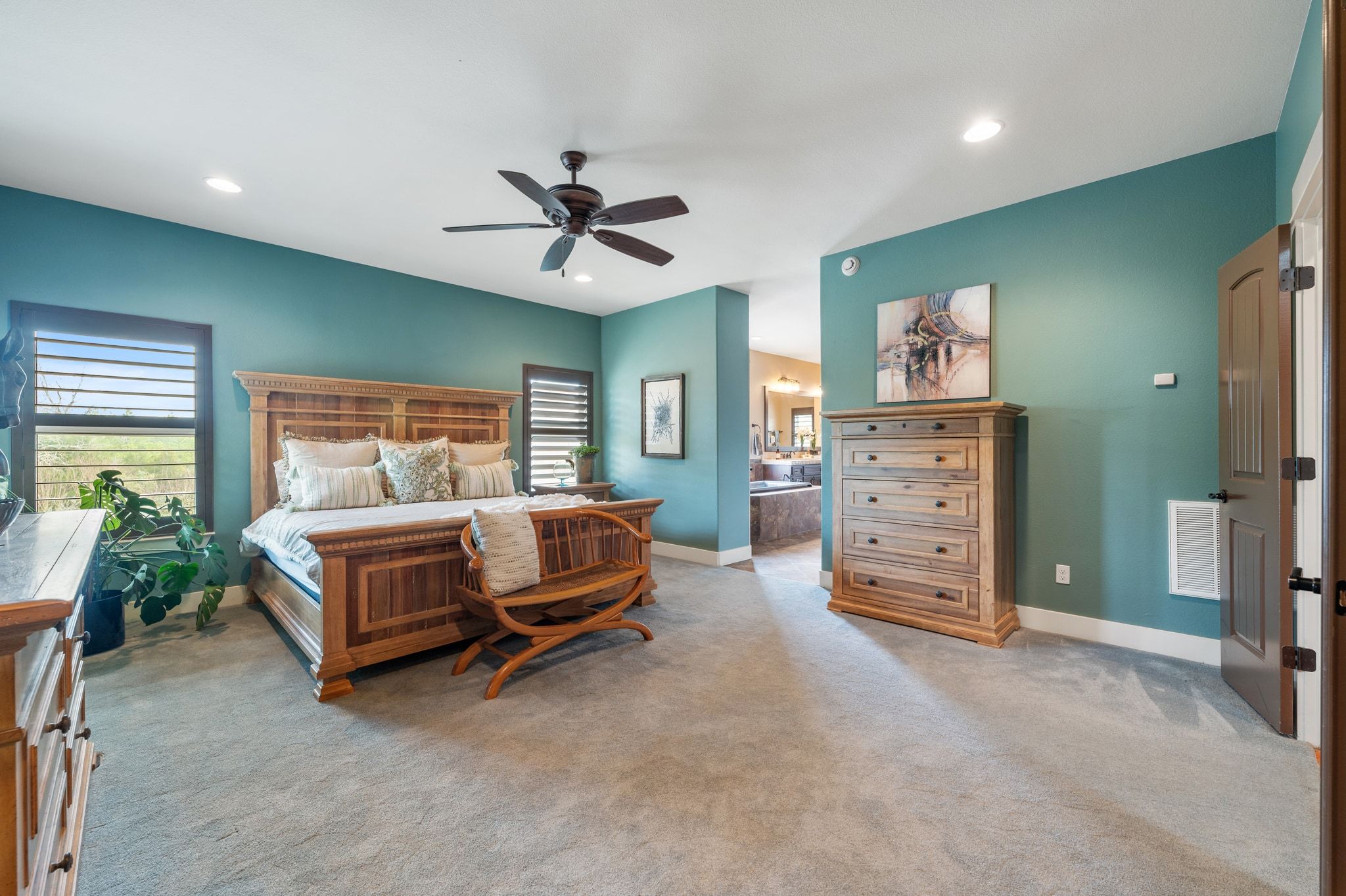 129 Painted Post Bastrop, TX 78602 - Photo 21 of 40 The home offers convenient single story living with four large bedrooms including this oversized primary suite.