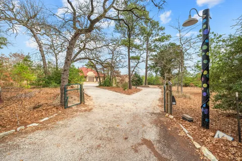 a street view covered with snow